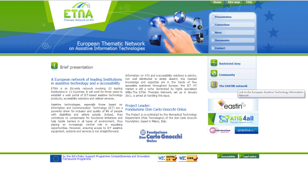 Accueil du site de l'Etna
