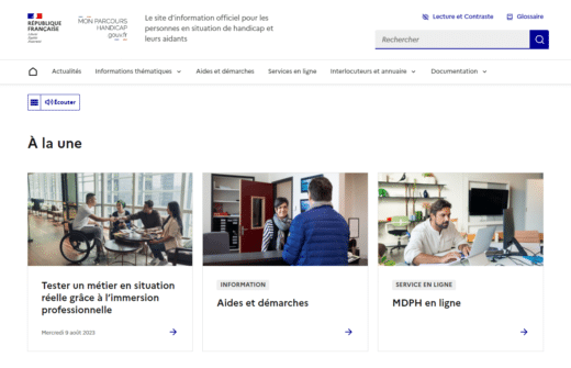 Mon parcours handicap