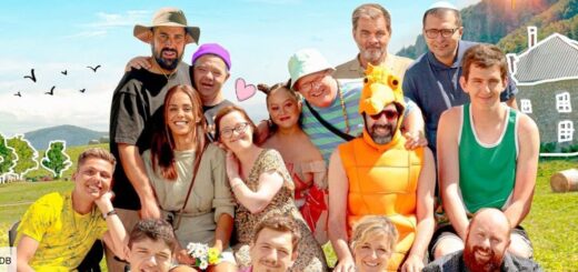 Photo d'une famille en vacance